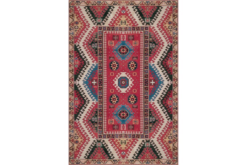 Homefesto Matta 100x300 cm - Multifärgad/Sammet - Textil & mattor - Mattor - Orientaliska mattor