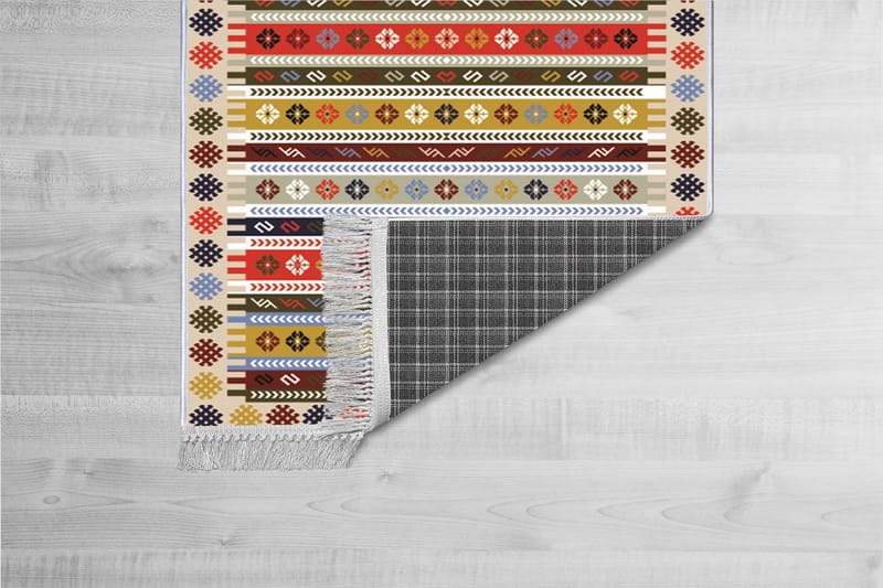 Homefesto Matta 100x300 cm - Multifärgad/Sammet - Textil & mattor - Mattor - Orientaliska mattor
