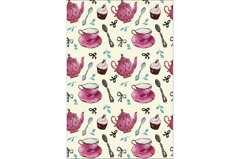 Homefesto Matta 100x300 cm, Multifärgad/Sammet