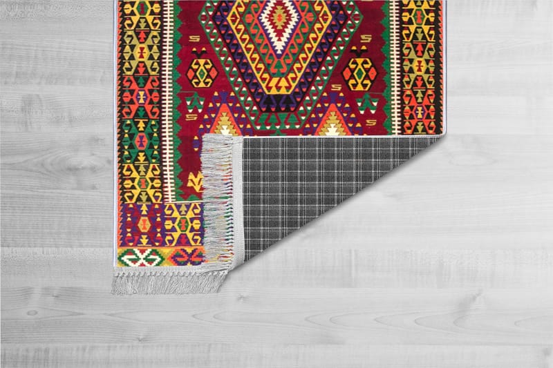 Homefesto Matta 100x300 cm - Multifärgad/Sammet - Textil & mattor - Mattor - Orientaliska mattor