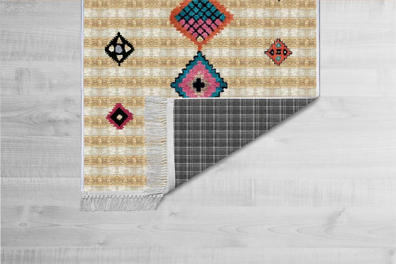 Homefesto Matta 100x300 cm - Multifärgad/Sammet - Textil & mattor - Mattor - Orientaliska mattor