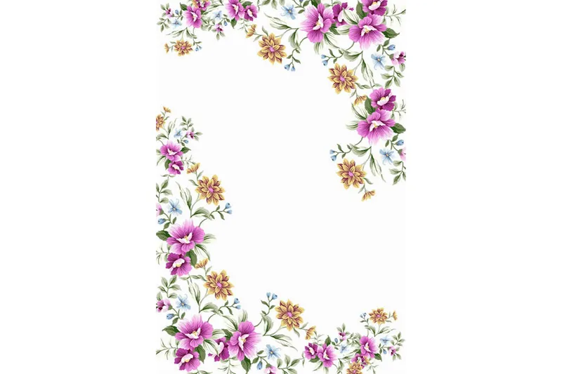 Homefesto Matta 100x300 cm, Multifärgad/Sammet