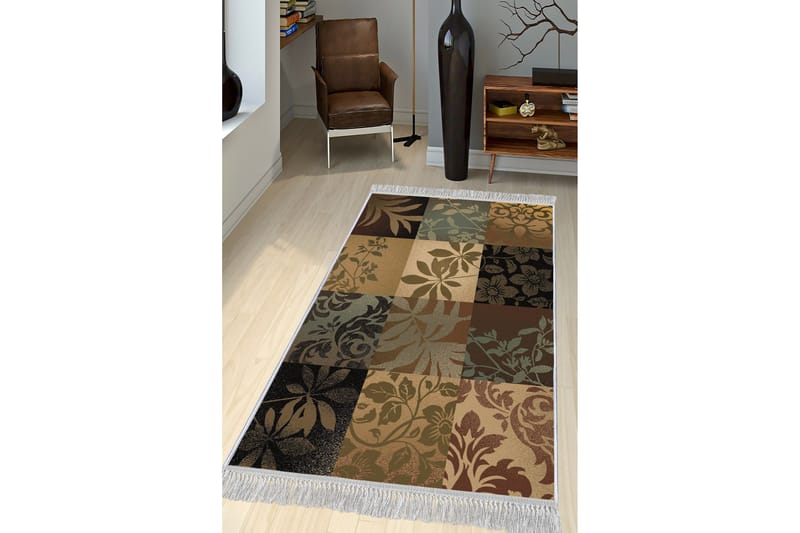 Homefesto Matta 100x300 cm - Multifärgad/Sammet - Textil & mattor - Mattor - Orientaliska mattor