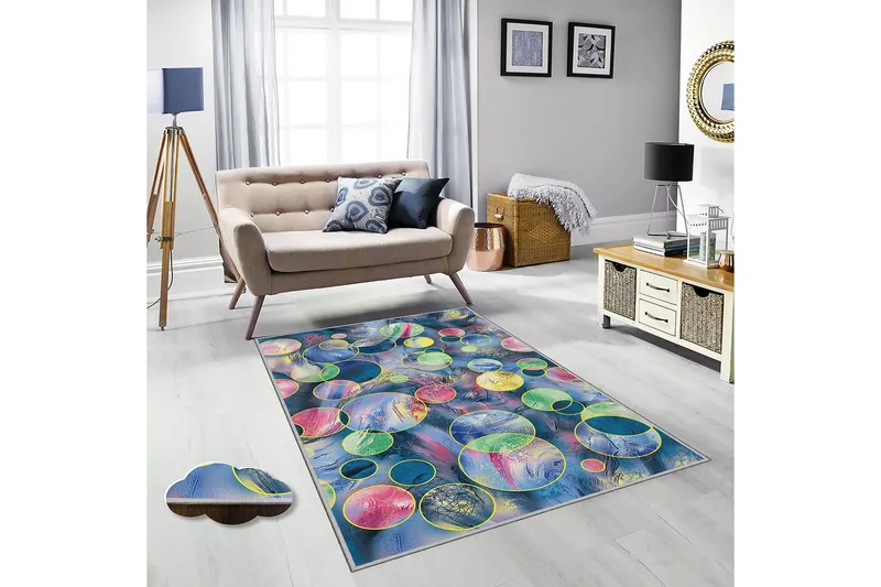 Homefesto Matta 120x180 cm, Multifärgad