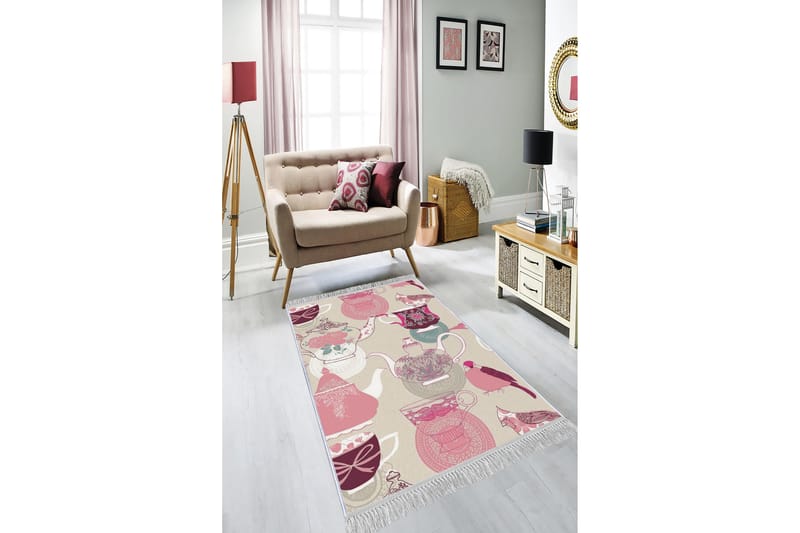 Homefesto Matta 120x180 cm - Multifärgad/Sammet - Textil & mattor - Mattor - Orientaliska mattor