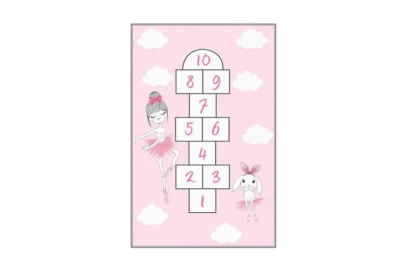 Homefesto Matta 140x220 cm, Multifärgad