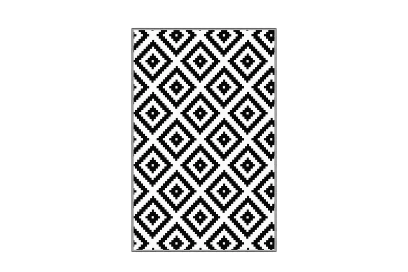 Homefesto Matta 140x220 cm, Multifärgad