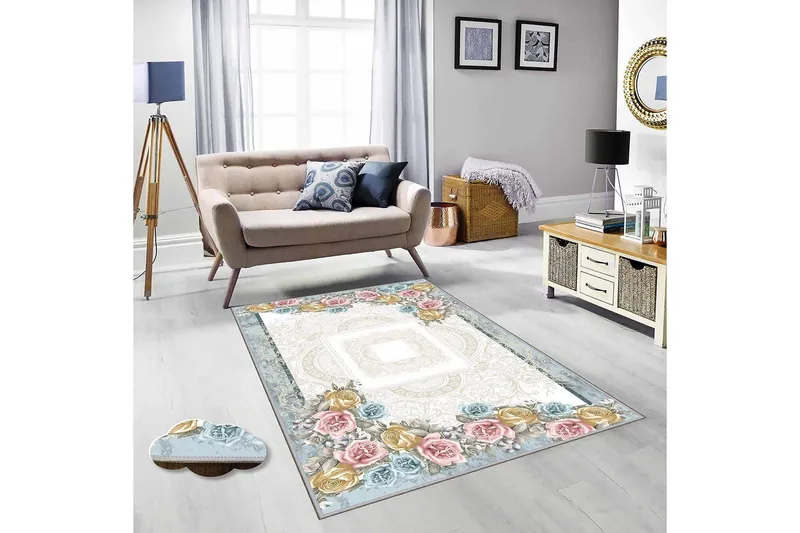 Homefesto Matta 140x220 cm, Multifärgad