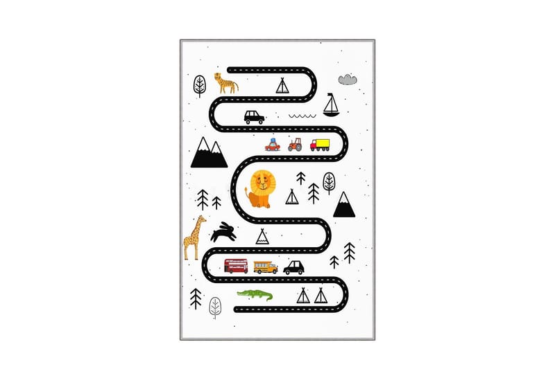 Homefesto Matta 140x220 cm, Multifärgad