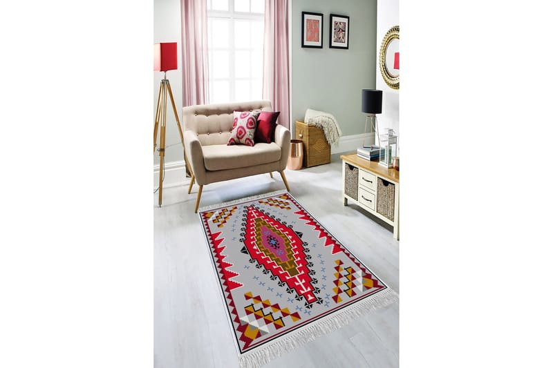 Homefesto Matta 140x220 cm, Multifärgad/Sammet