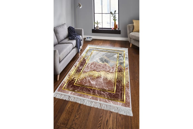 Homefesto Matta 140x220 cm - Multifärgad/Sammet - Orientaliska mattor - Persisk matta