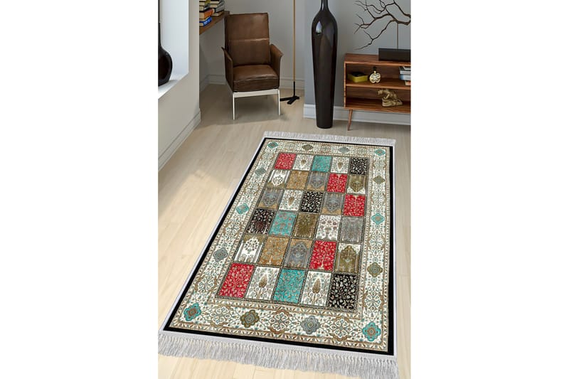 Homefesto Matta 140x220 cm - Multifärgad/Sammet - Orientaliska mattor - Persisk matta