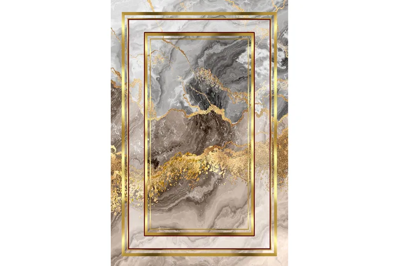 Homefesto Matta 140x220 cm, Multifärgad/Sammet