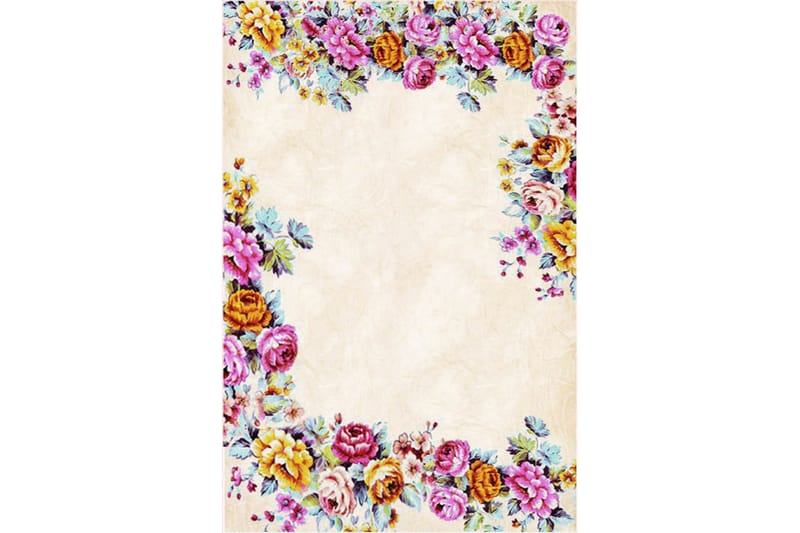 Homefesto Matta 140x220 cm - Multifärgad/Sammet - Textil & mattor - Mattor - Orientaliska mattor