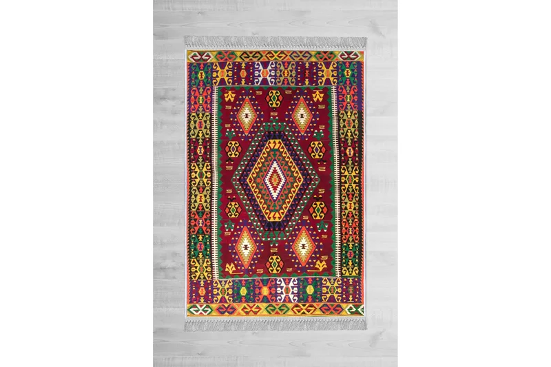 Homefesto Matta 140x220 cm - Multifärgad/Sammet - Textil & mattor - Mattor - Orientaliska mattor