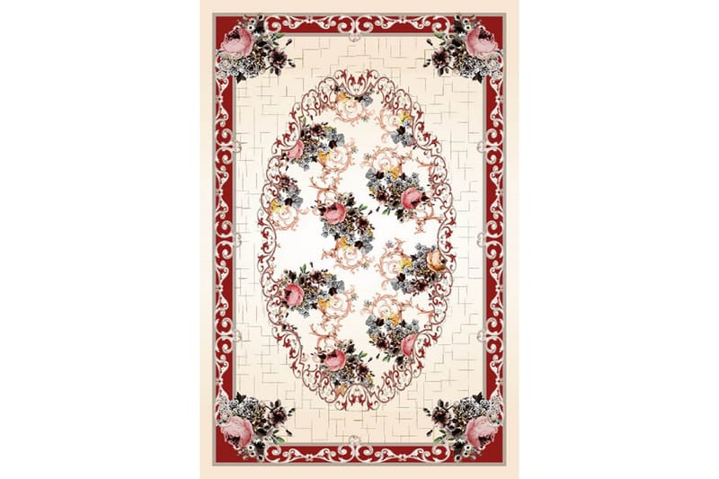 Homefesto Matta 140x220 cm - Multifärgad/Sammet - Textil & mattor - Mattor - Orientaliska mattor