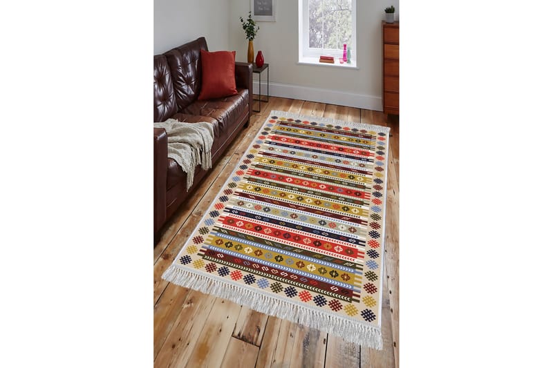 Homefesto Matta 140x220 cm - Multifärgad/Sammet - Textil & mattor - Mattor - Orientaliska mattor