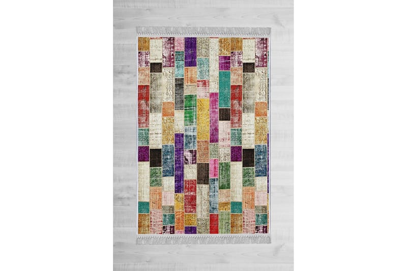 Homefesto Matta 140x220 cm - Multifärgad/Sammet - Textil & mattor - Mattor - Orientaliska mattor