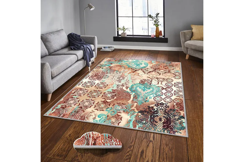 Homefesto Matta 160x230 cm - Multifärgad - Textil & mattor - Mattor - Orientaliska mattor