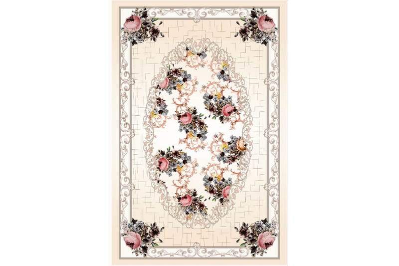 Homefesto Matta 160x230 cm - Multifärgad/Sammet - Textil & mattor - Mattor - Orientaliska mattor