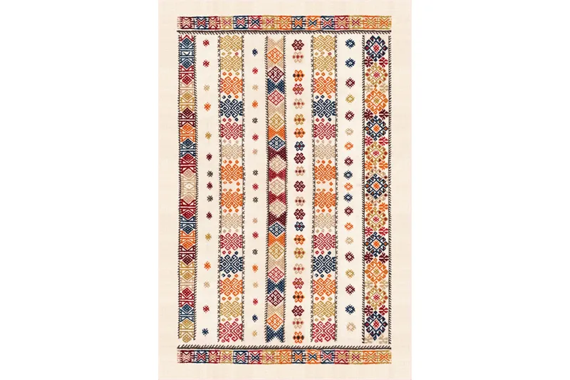 Homefesto Matta 160x230 cm, Multifärgad/Sammet