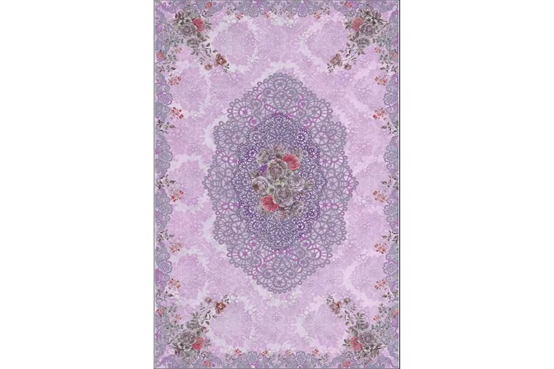 Homefesto Matta 160x230 cm, Multifärgad/Sammet