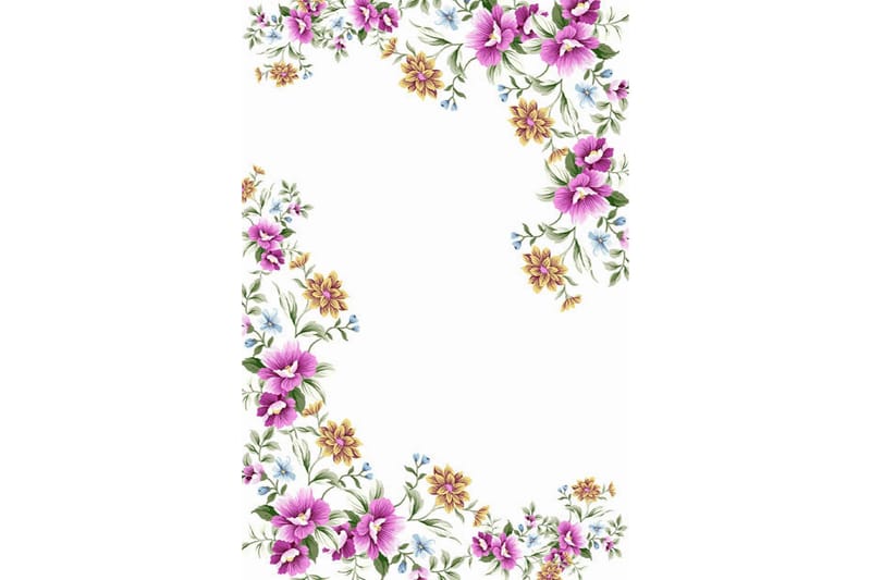 Homefesto Matta 160x230 cm, Multifärgad/Sammet