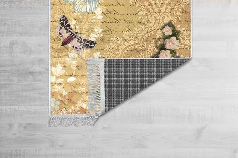 Homefesto Matta 160x230 cm, Multifärgad/Sammet