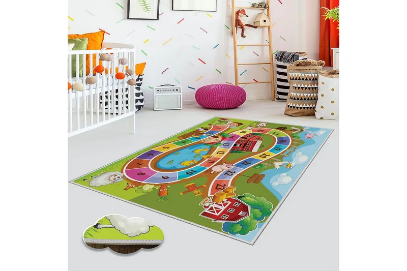 Homefesto Matta 80x120 cm, Multifärgad