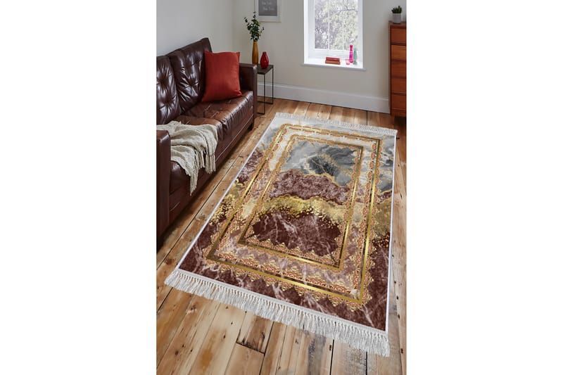 Homefesto Matta 80x120 cm - Multifärgad/Sammet - Orientaliska mattor - Persisk matta