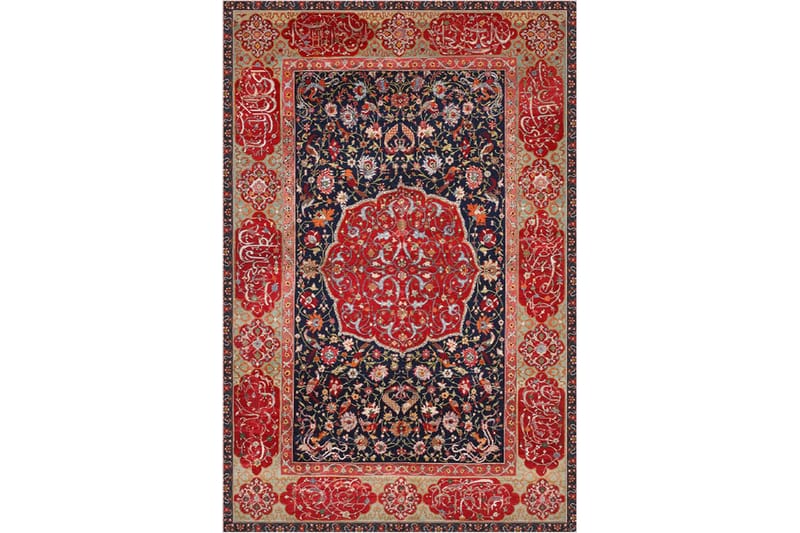 Homefesto Matta 80x120 cm - Multifärgad/Sammet - Handvävda mattor - Gummerade mattor - Orientaliska mattor - Små mattor - Persisk matta - Stora mattor