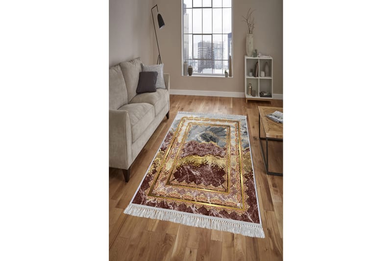 Homefesto Matta 80x120 cm - Multifärgad/Sammet - Orientaliska mattor - Persisk matta