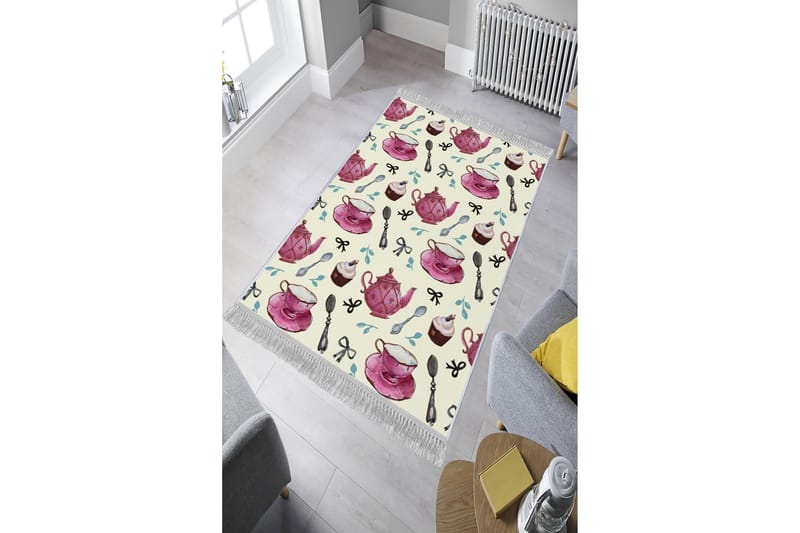 Homefesto Matta 80x120 cm - Multifärgad/Sammet - Textil & mattor - Mattor - Orientaliska mattor