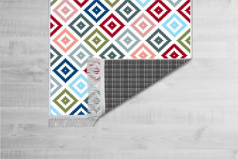 Homefesto Matta 80x120 cm - Multifärgad/Sammet - Textil & mattor - Mattor - Orientaliska mattor