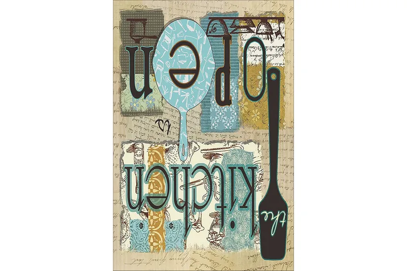 Homefesto Matta 80x120 cm, Multifärgad/Sammet