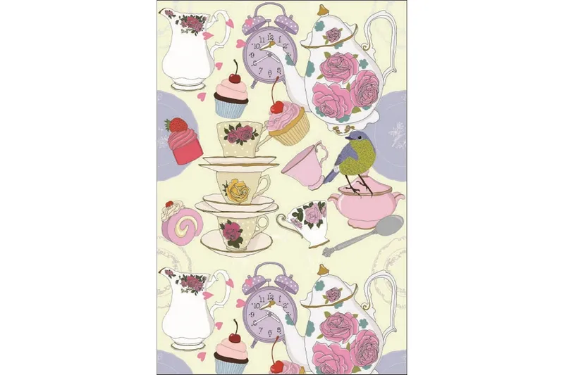 Homefesto Matta 80x120 cm - Multifärgad/Sammet - Textil & mattor - Mattor - Orientaliska mattor