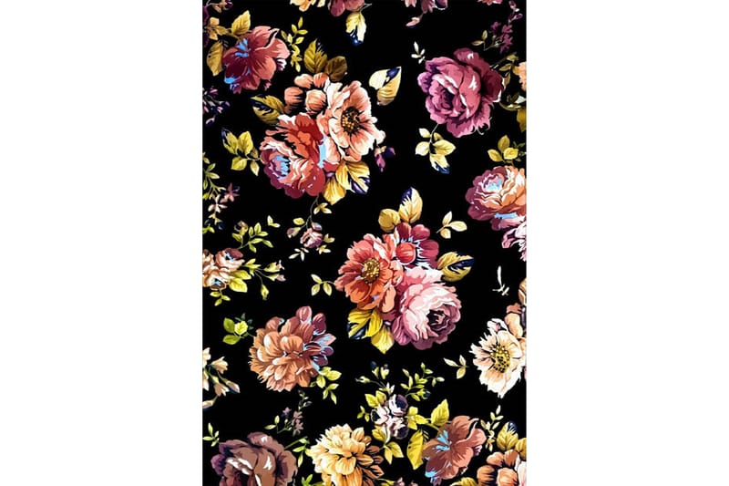 Homefesto Matta 80x150 cm - Multifärgad/Sammet - Textil & mattor - Mattor - Orientaliska mattor