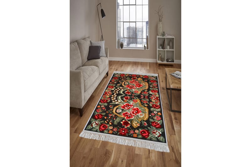 Homefesto Matta 80x200 cm - Multifärgad/Sammet - Orientaliska mattor - Persisk matta