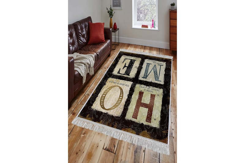 Homefesto Matta 80x200 cm - Multifärgad/Sammet - Textil & mattor - Mattor - Orientaliska mattor