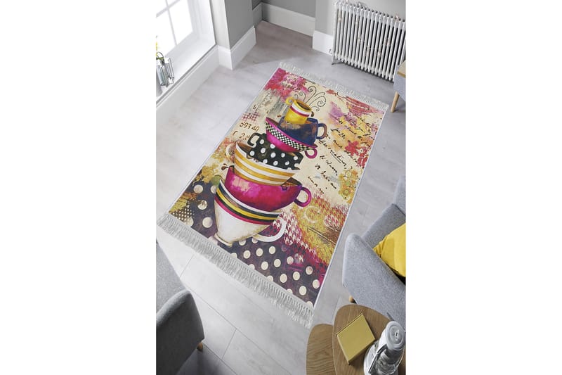 Homefesto Matta 80x200 cm - Multifärgad/Sammet - Textil & mattor - Mattor - Orientaliska mattor