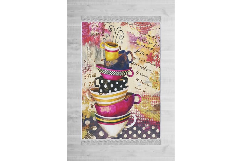 Homefesto Matta 80x200 cm - Multifärgad/Sammet - Textil & mattor - Mattor - Orientaliska mattor