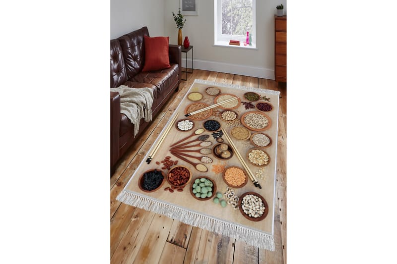 Homefesto Matta 80x200 cm - Multifärgad/Sammet - Textil & mattor - Mattor - Orientaliska mattor