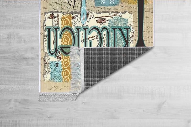 Homefesto Matta 80x200 cm - Multifärgad/Sammet - Textil & mattor - Mattor - Orientaliska mattor