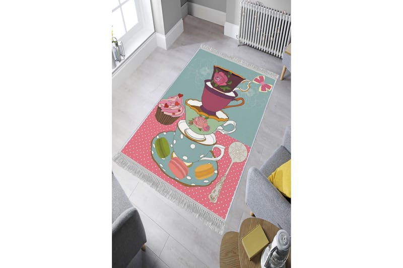 Homefesto Matta 80x200 cm - Multifärgad/Sammet - Textil & mattor - Mattor - Orientaliska mattor