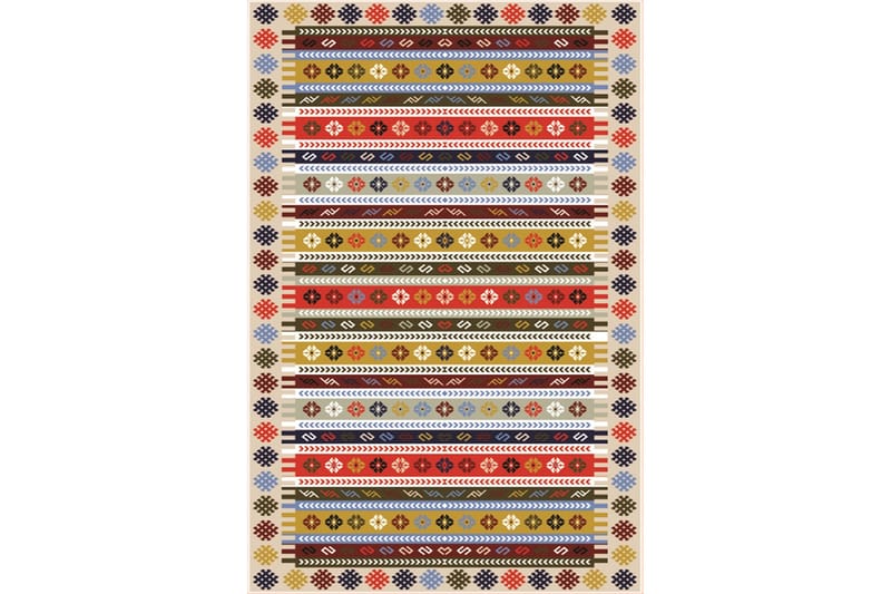 Homefesto Matta 80x200 cm - Multifärgad/Sammet - Textil & mattor - Mattor - Orientaliska mattor