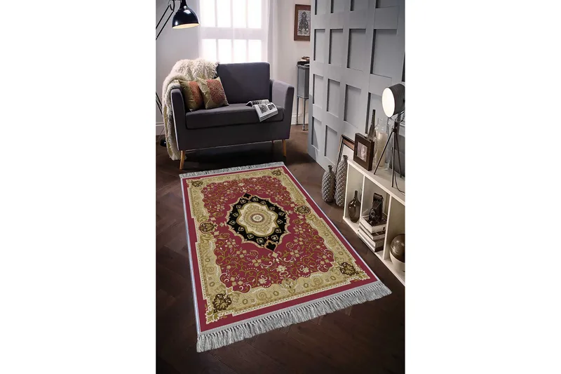 Homefesto Matta 80x200 cm - Multifärgad/Sammet - Textil & mattor - Mattor - Orientaliska mattor