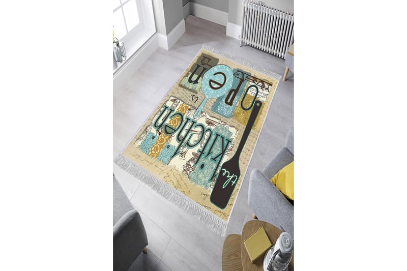 Homefesto Matta 80x200 cm - Multifärgad/Sammet - Textil & mattor - Mattor - Orientaliska mattor