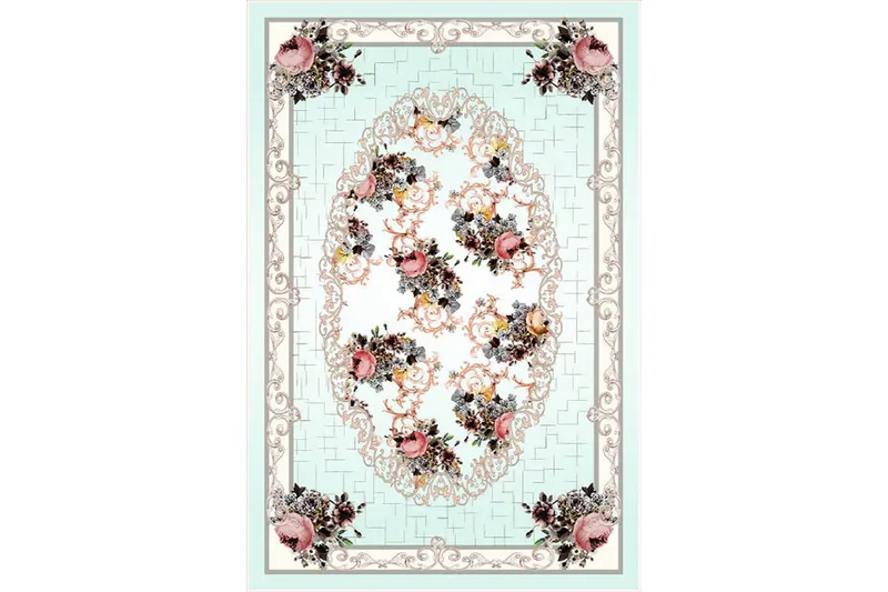 Homefesto Matta 80x300 cm - Multifärgad/Sammet - Textil & mattor - Mattor - Orientaliska mattor