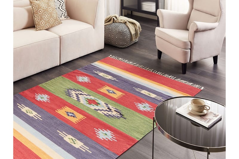 Kamaris Kelimmatta 140x200 cm - Röd - Textil & mattor - Mattor - Orientaliska mattor - Kelimmattor