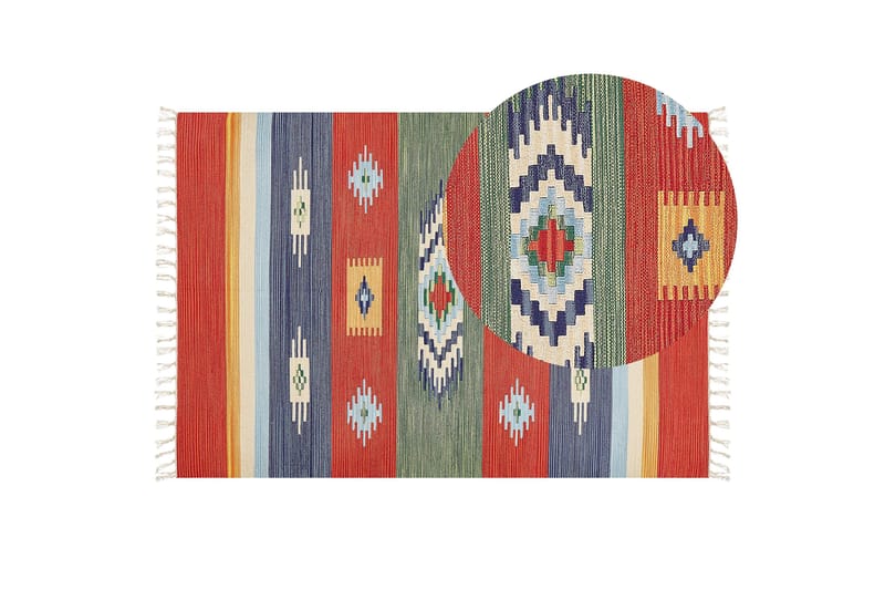 Kamaris Kelimmatta 140x200 cm - Röd - Textil & mattor - Mattor - Orientaliska mattor - Kelimmattor